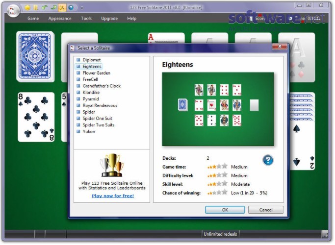 Rechthoek Beyond Wakker worden 123 Free Solitaire - Download (Windows / Deutsch) bei SOFT-WARE.NET