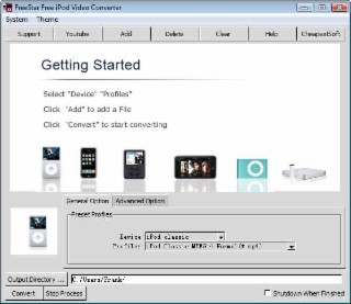 iPod Converter Screenshot