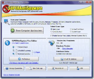 SUPERAntiSpyware Screenshot