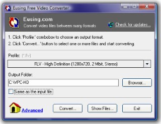 Eusing Converter Screenshot