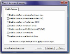 Disable Autorun / Autoplay 1.0