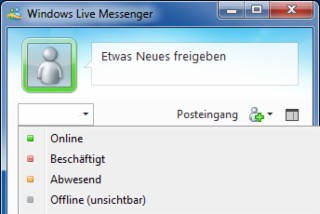 Windows Live Messenger 2012 Screenshot