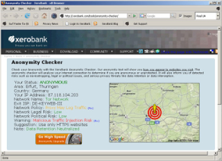 XeroBank Browser Screenshot
