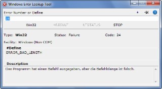 Windows Error Lookup Tool Screenshot