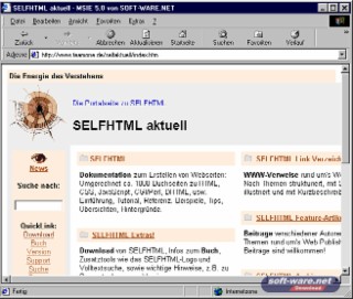 SelfHTML Screenshot