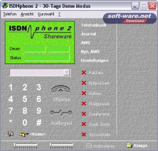 ISDNphone Screenshot
