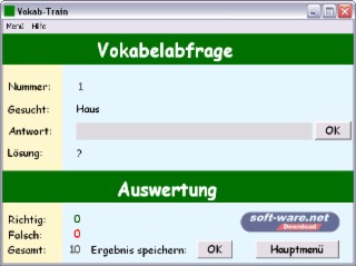 Vokab-Train Screenshot