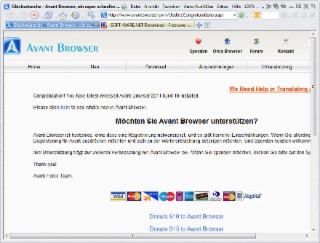 Avant Browser Screenshot