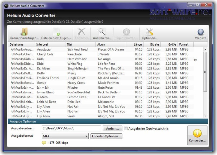 Helium Audio Converter 1.5.0 Download (Windows / Deutsch