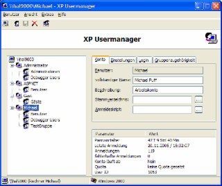 XP UserManager Screenshot
