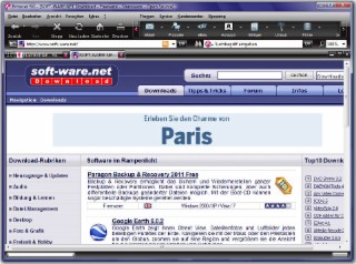 T-Online Browser Screenshot
