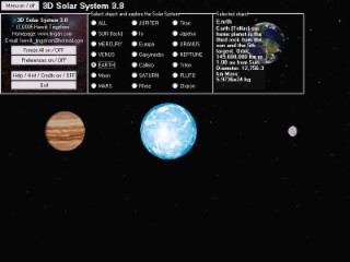 3D Solar System Screenshot