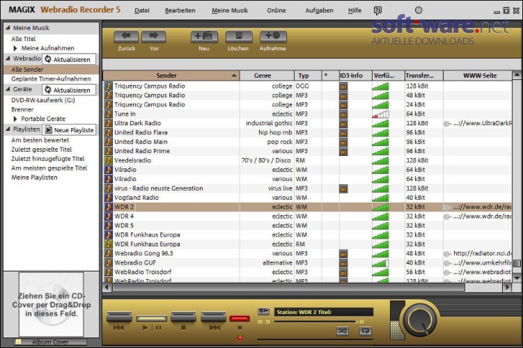 MAGIX Webradio Recorder 5.0 Download (Windows / Deutsch