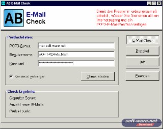 AB E-Mail Check Screenshot