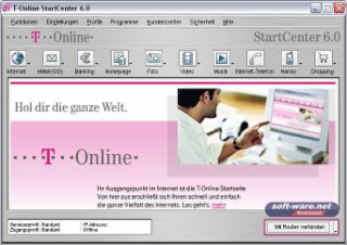 T-Online Software Screenshot