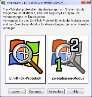 TrackWinstall Screenshot