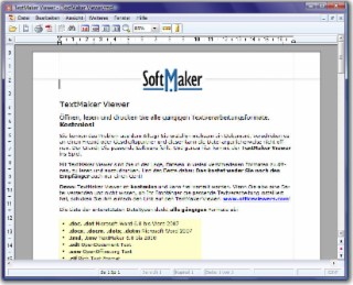 TextMaker Viewer Screenshot