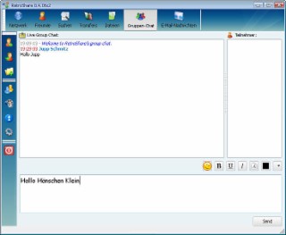 RetroShare Screenshot