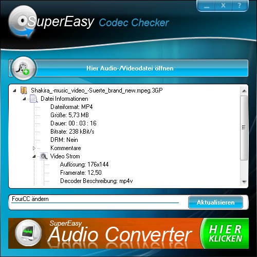 Codec Checker Screenshot
