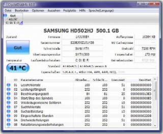 CrystalDiskInfo Screenshot