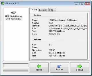 USB Image Tool Screenshot