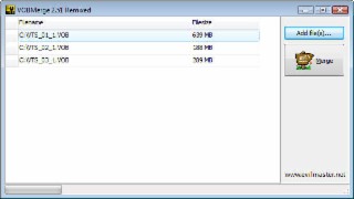 VOBMerge Screenshot