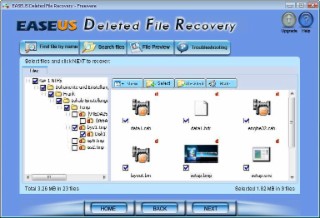 Deleted File Recovery Screenshot