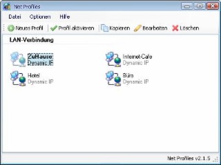 Net Profiles Screenshot