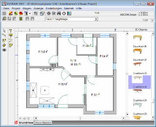 Wohnraumplaner CAD Screenshot