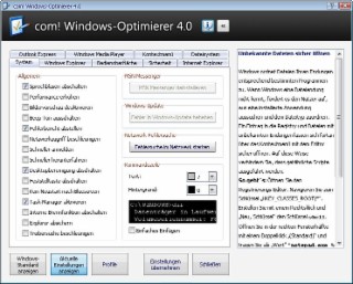 Windows-Optimierer Screenshot
