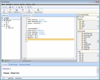 CSS-Editor Screenshot