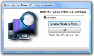 Quick Restore Maker Screenshot