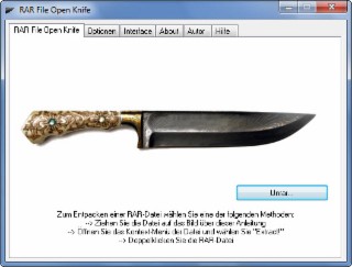 RAR File Open Knife Screenshot