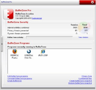 BufferZone Pro Screenshot