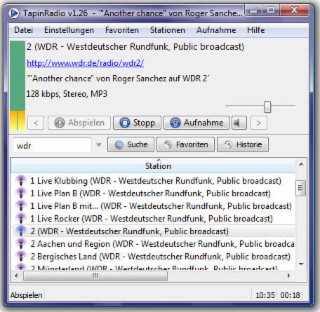 Tapin Radio Screenshot
