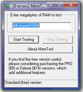 MemTest Screenshot