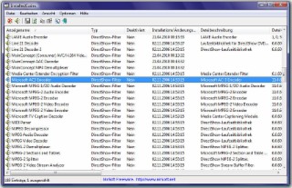 InstalledCodec Screenshot