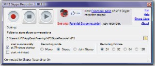 MP3 Skype Recorder Screenshot