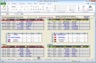 EM 2012 XXL für Excel Screenshot