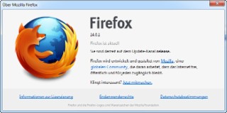 Mozilla Firefox 14 Screenshot