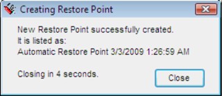 SysRestorePoint Screenshot