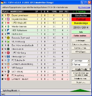 BLT - Die Bundesliga Tabelle Screenshot