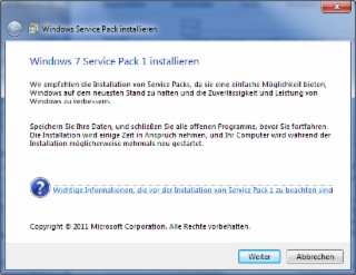 WinFuture Windows 7 Update Pack Screenshot