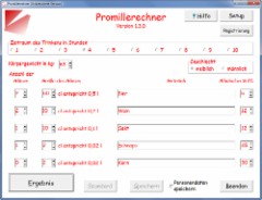Promillerechner 1.3.0