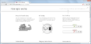 Epic Privacy Browser Screenshot