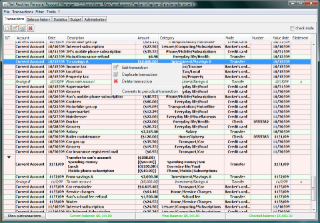 YapBam-Haushaltskassenbuch Screenshot