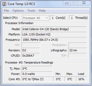 Core Temp Screenshot