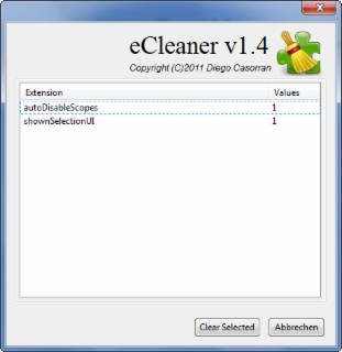 eCleaner 1.4 Screenshot