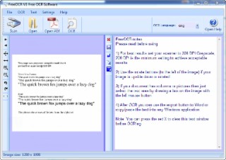 Free OCR Screenshot