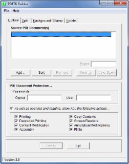 PDF TK Builder Screenshot